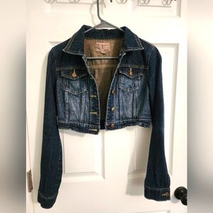 2.1 Denim Brand Preloved Denim cropped jacket, size M